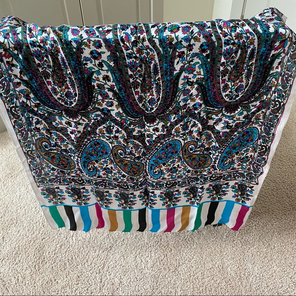 Gorgeous Rich Paisley Silk Scarf